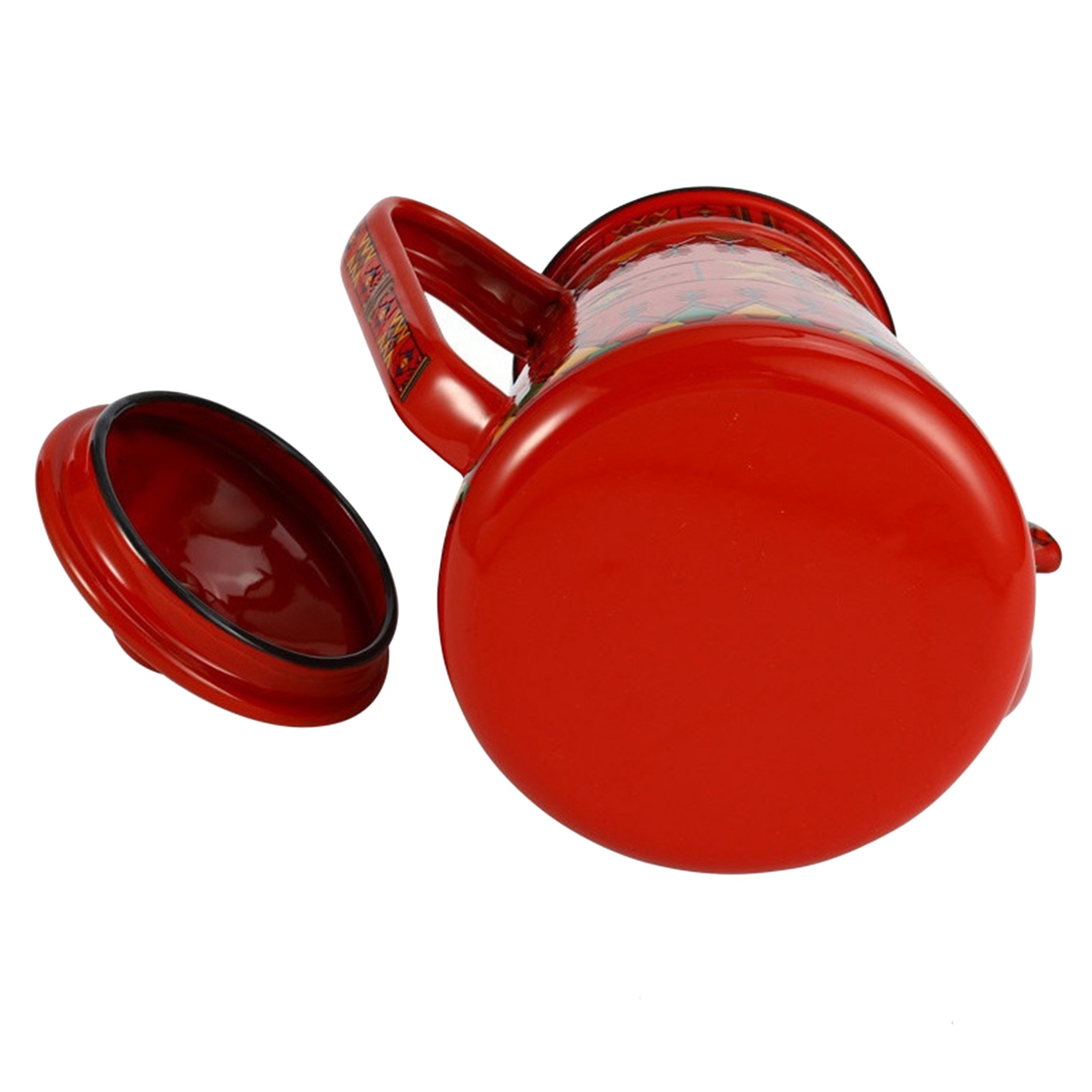 Barista Milk Jug - J1UL1N 1.2L Emaille Koffiepot Giet Over