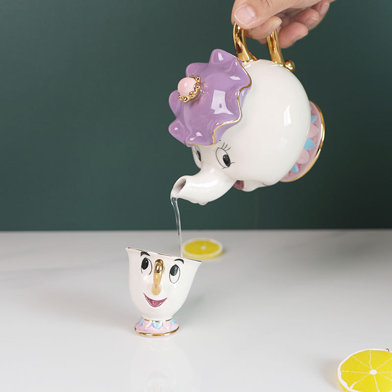 Coffee Tea And Sugar Set - Directly vertaald: Op voorraad: Schattige cartoon