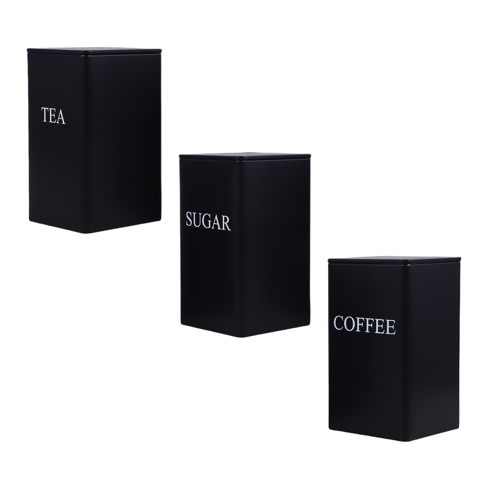 3-delige set metalen opbergbus - Coffee Tea Sugar recensie en prijs