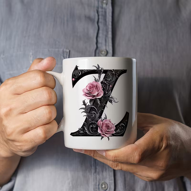 1 zwarte letterbloem A-F bedru - Coffee Tea Name recensie en prijs