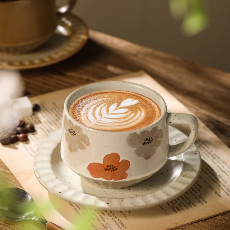 Retro keramische beker grof aa - Coffee Tea And Sugar Set recensie en prijs