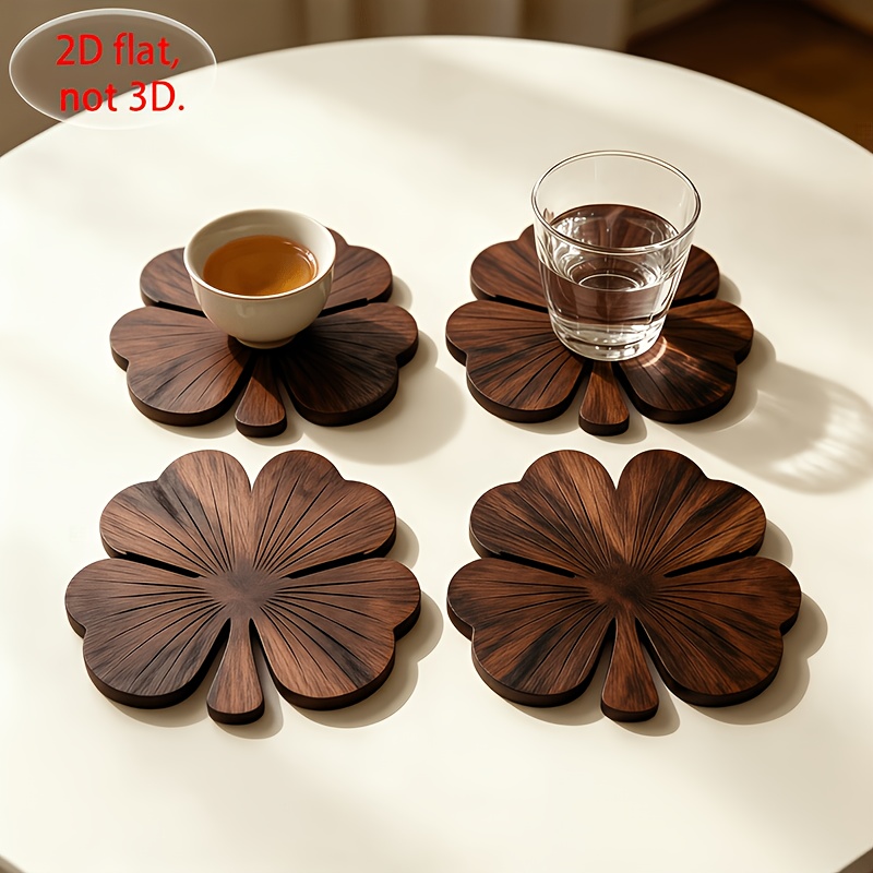 4-delige 2D platte houten onde - Coffee Tea And Sugar Set recensie en prijs