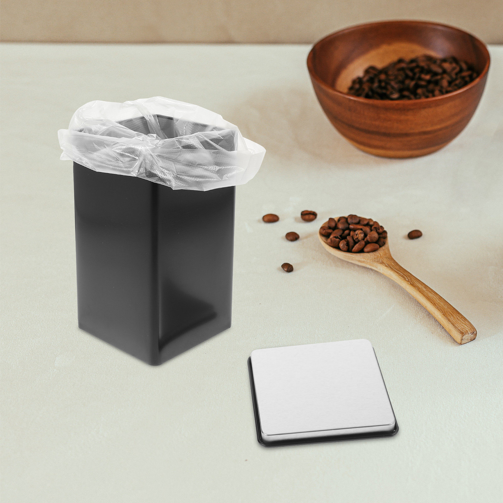 4 stuks blikken theepotten met - Coffee Tea Sugar recensie en prijs